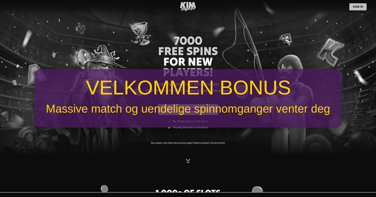 Kim Casino for norske spillere